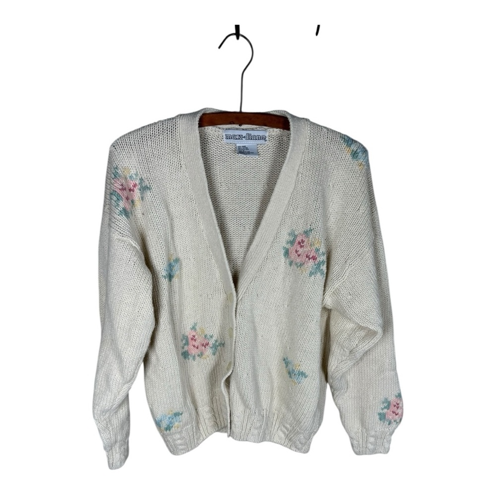 Max and Diane Floral‎ Cardigan Sweater